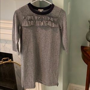 Girls heather blue sweater knit dress by Crewcuts